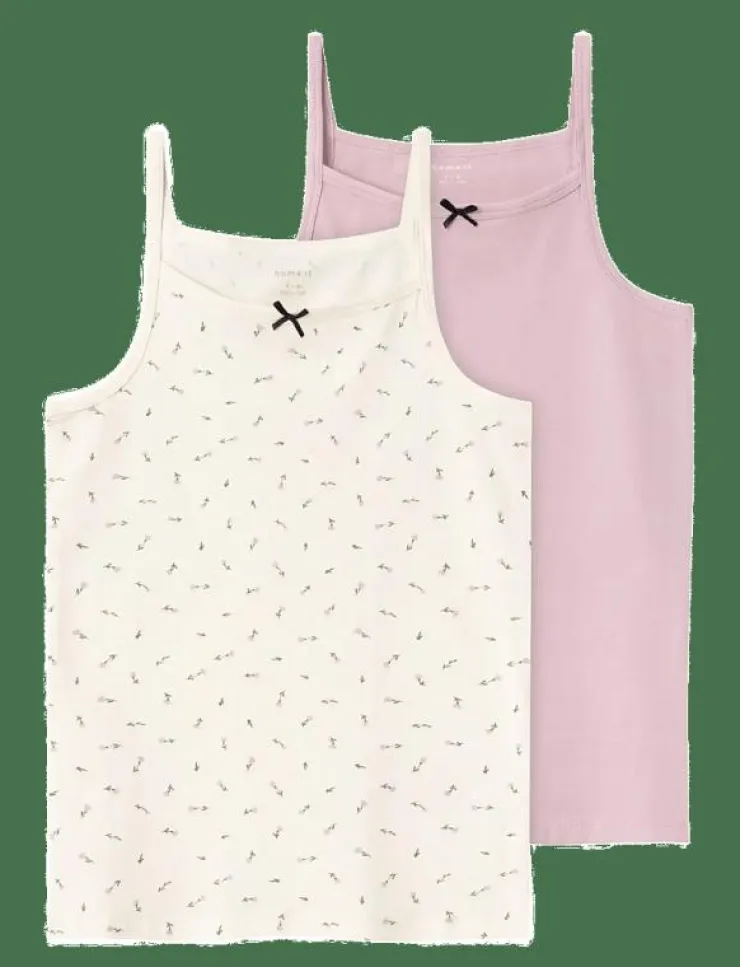 name it NKFSTRAP TOP 2P FLORAL NOOS - Ärmlösa|Barn Flerpack