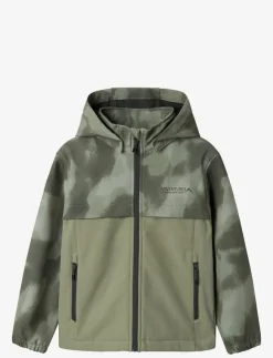 Barn name it Skalkläder|NKMALFA08 SOFTSHELL JACKET BLOCK AOP FO - Skaljacka