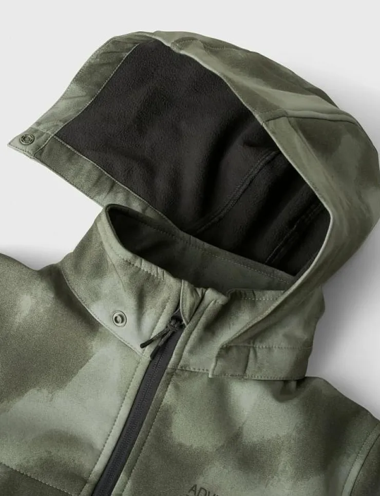 Barn name it Skalkläder|NKMALFA08 SOFTSHELL JACKET BLOCK AOP FO - Skaljacka