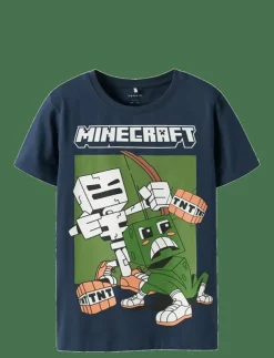 Barn name it Basplagg|Överdelar|NKMSABA MINECRAFT SS NREG TOP BFU - Kortärmade