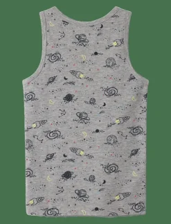 name it NKMTANK TOP 2P GREY SPACE NOOS - Överdelar|Barn Underkläder