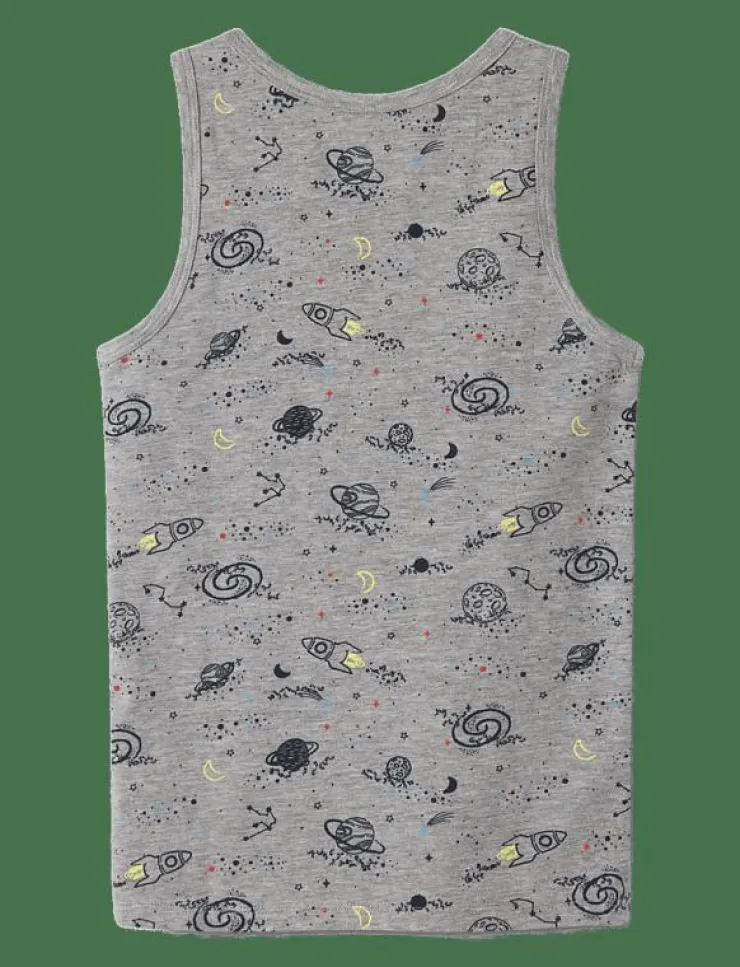 name it NKMTANK TOP 2P GREY SPACE NOOS - Överdelar|Barn Underkläder