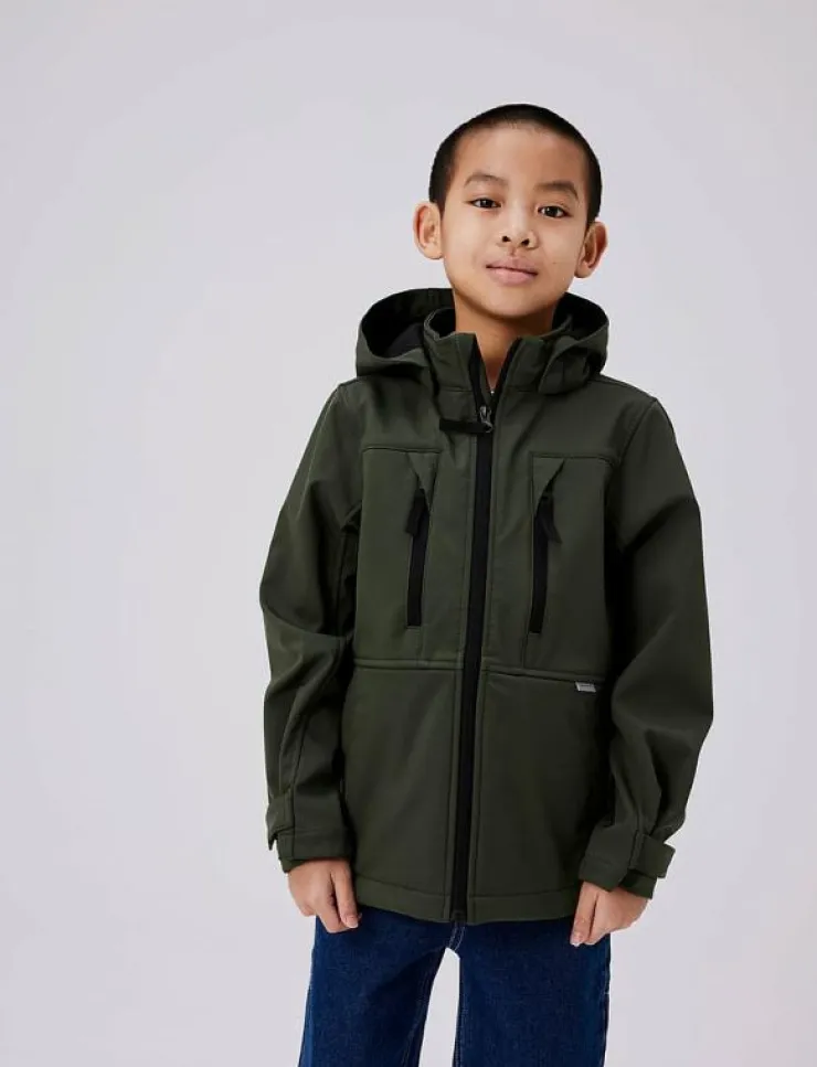 Barn name it Softshells|NKNALFA08 SOFTSHELL JACKET SPORT FO NOOS - Jackor