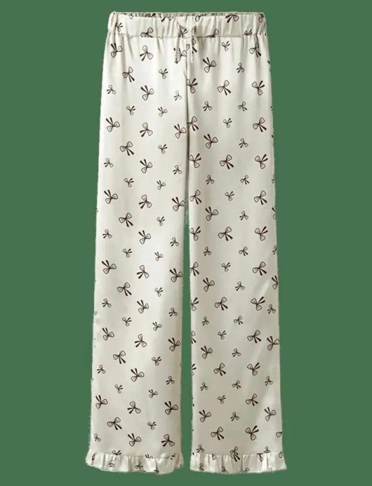 Barn LMTD Sovplagg|NLFBOW SATIN PYJAMAS - Set