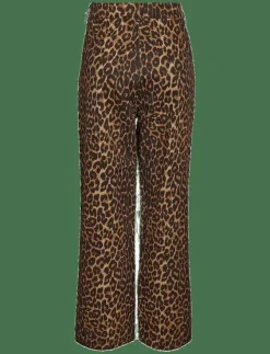 Kvinnor NOISY MAY Byxor|NMANNEKE N/W STRAIGHT LEO PANT - Raka byxor