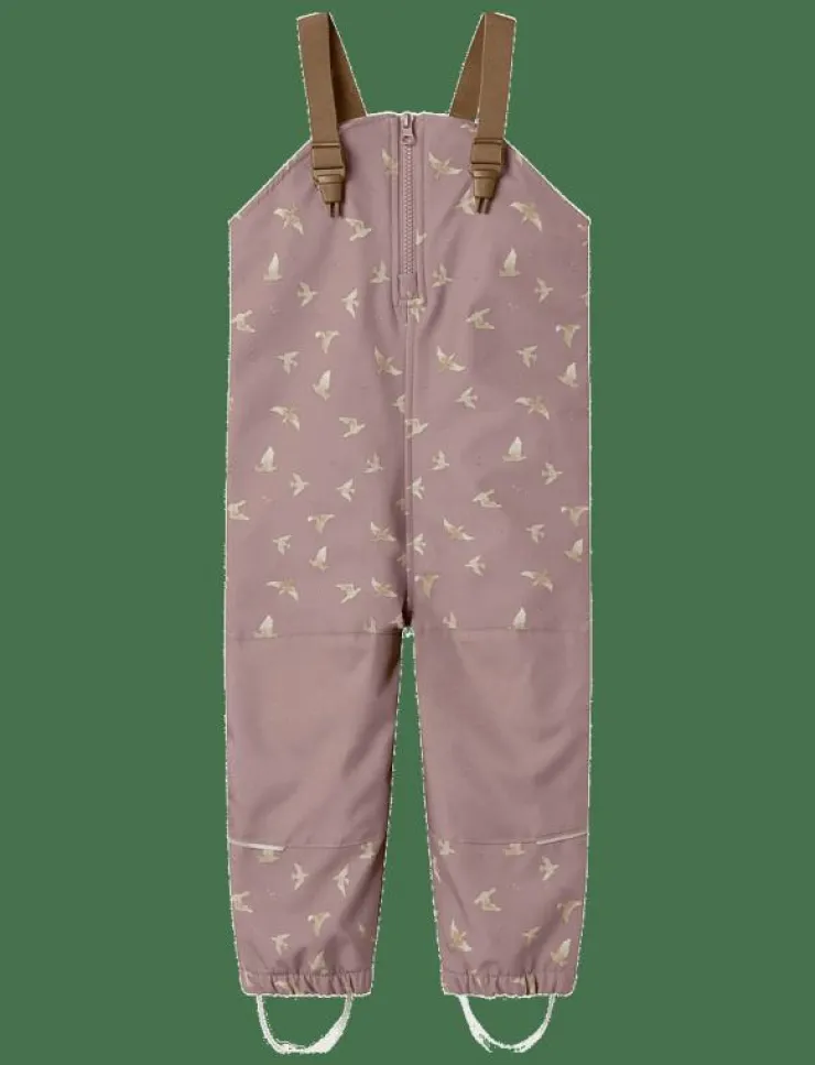 Barn name it Softshells|NMFALFA08 SOFTSHELL BIB PANT AOP FO - Byxor