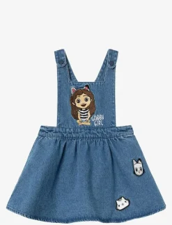 Barn name it Klänningar & Kjolar|NMFJUDIT GABBY DENIM SPENCER SKY - Hängselklänningar