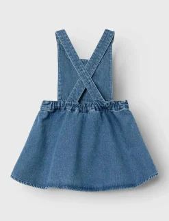 Barn name it Klänningar & Kjolar|NMFJUDIT GABBY DENIM SPENCER SKY - Hängselklänningar