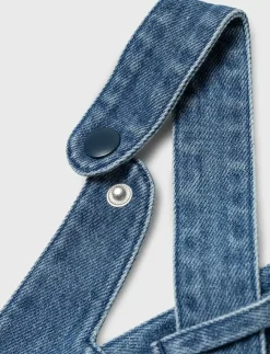 Barn name it Klänningar & Kjolar|NMFJUDIT GABBY DENIM SPENCER SKY - Hängselklänningar