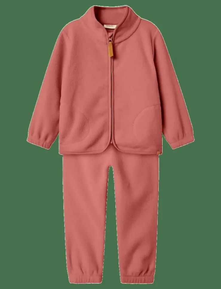 Barn Lil'Atelier Fleecekläder|Overaller|NMFLASPEKTRA FLEECE SET 1FO LIL - Overaller