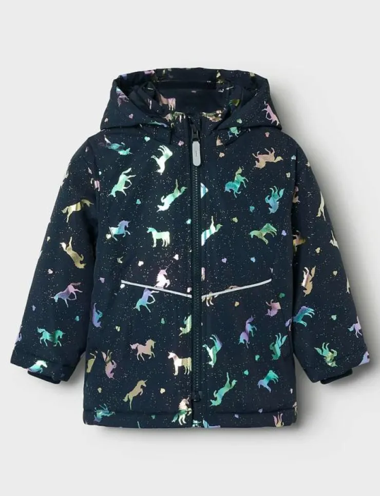 name it NMFMAXI PA JACKET FOIL AOP NOOS - Dunjackor & fodrade jackor|Barn Jackor