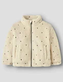 Barn Lil'Atelier Fleecekläder|NMFNALO SHERPA LOOSE JACKET LIL - Jackor