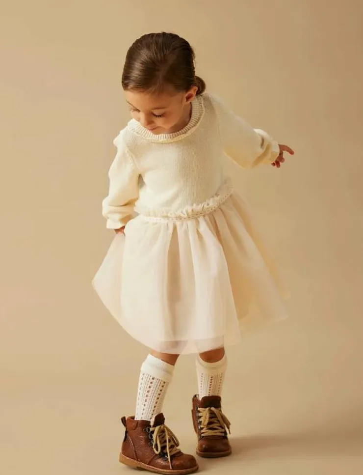 Barn Lil'Atelier Klänningar & Kjolar|NMFSARINA LS KNIT DRESS LIL - Långärmade babyklänningar