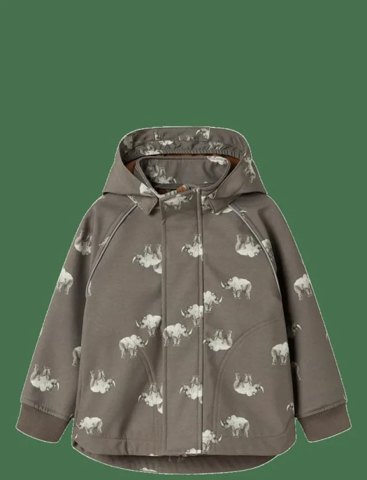 Barn name it Softshells|NMMALFA08 SOFTSHELL JACKET AOP FO - Jackor