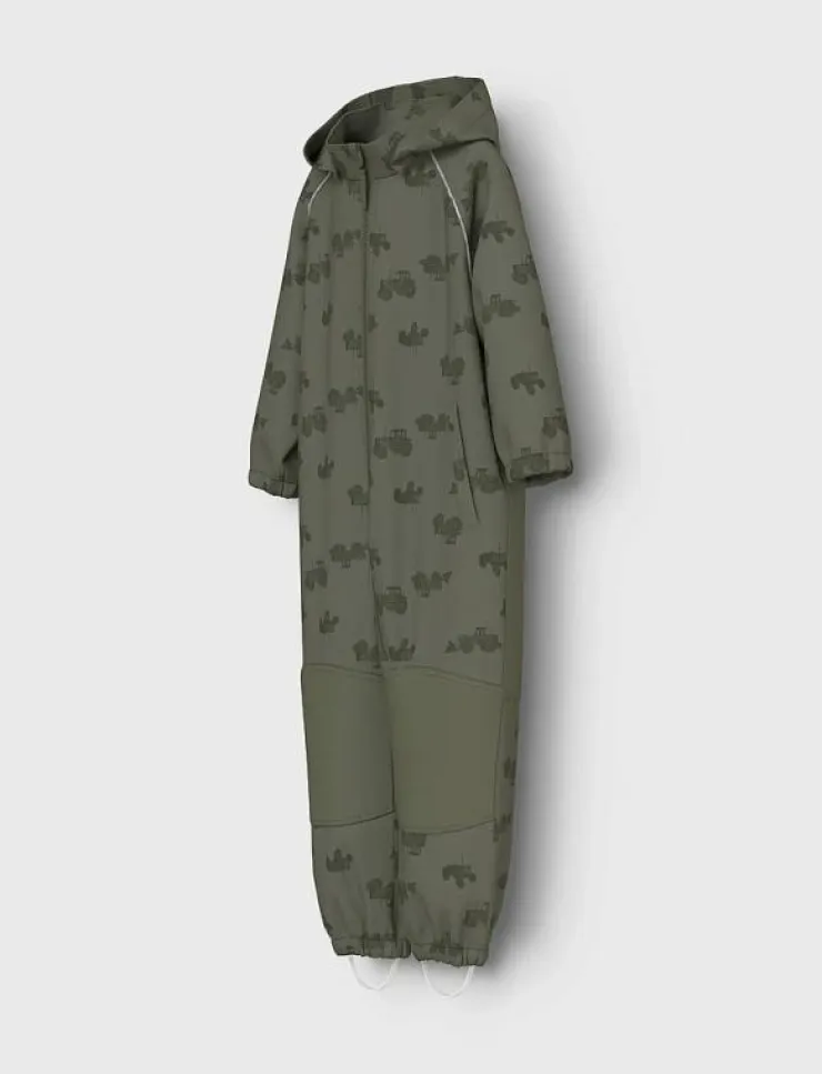 name it NMMALFA08 SOFTSHELL SUIT AOP 1FO NOOS - Overaller|Barn Overaller