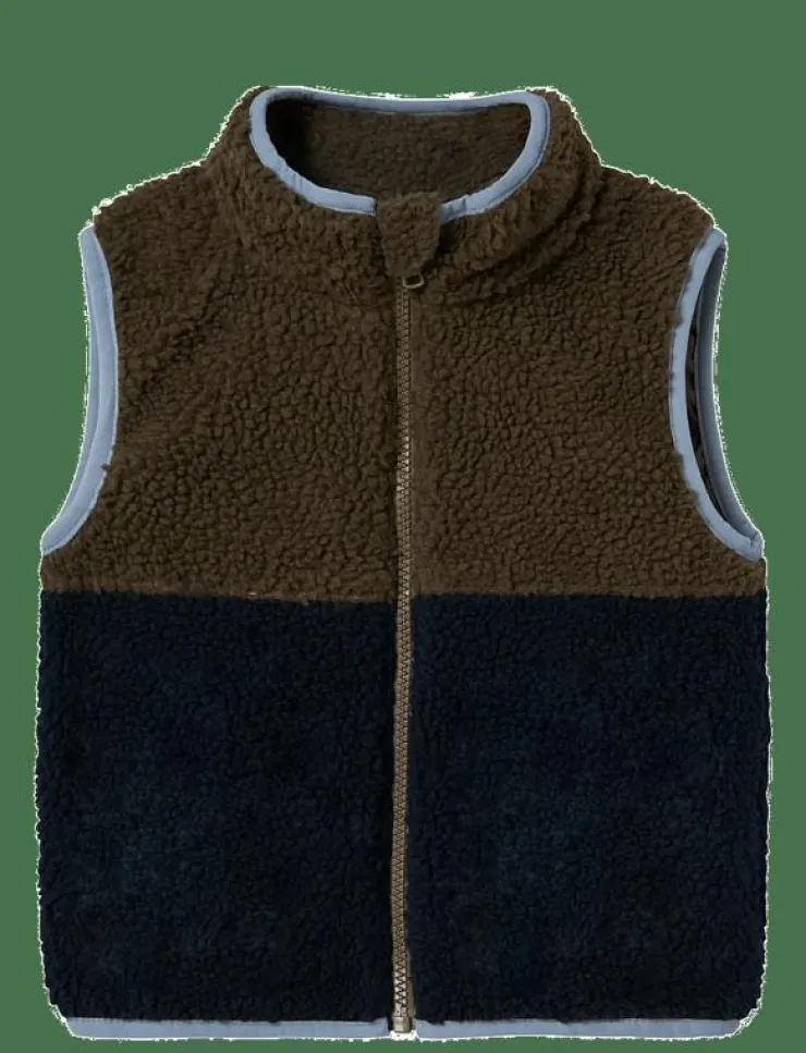Barn name it Västar|NMMMALL TEDDY VEST2 - Väst