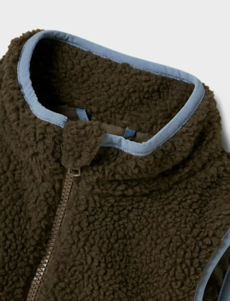 Barn name it Västar|NMMMALL TEDDY VEST2 - Väst