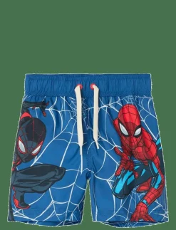 name it NMMMAVE SPIDER LONG SWIMSHORTS MAR - Badbyxa|Barn Badkläder