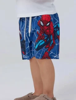 name it NMMMAVE SPIDER LONG SWIMSHORTS MAR - Badbyxa|Barn Badkläder