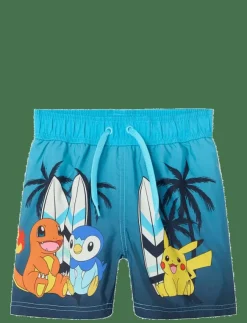 name it NMMMCCOY POKEMON LONG SWIMSHORTS SKY - Badbyxa|Barn Badkläder