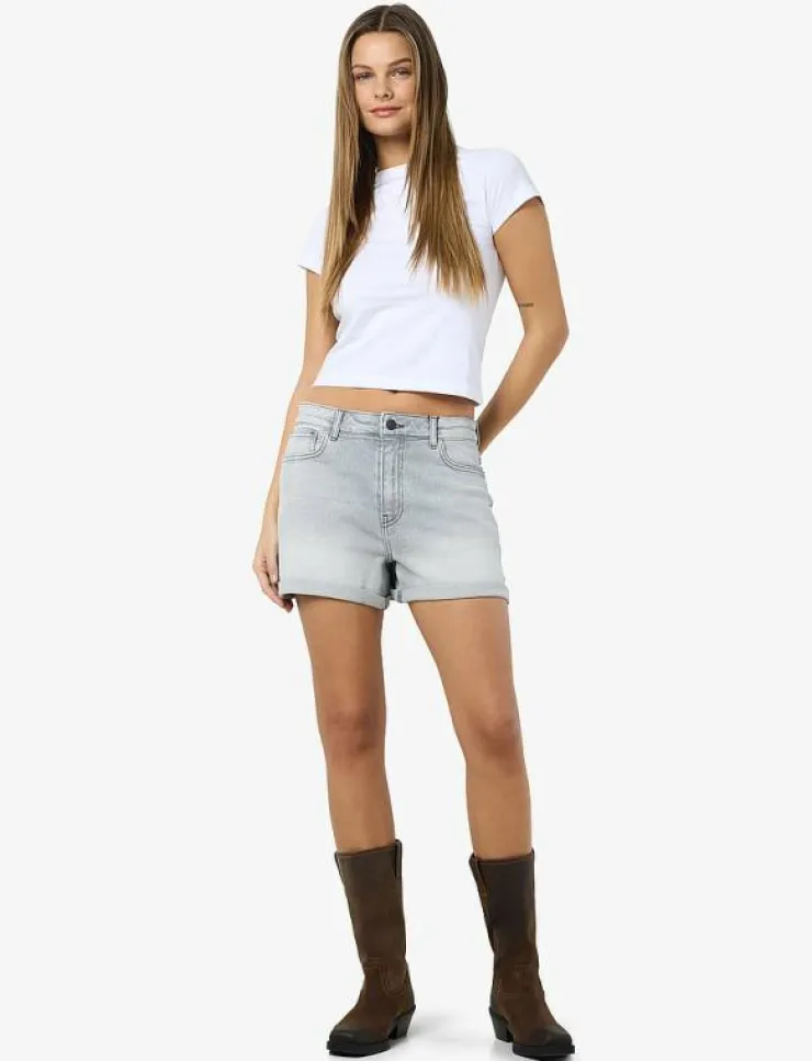 Kvinnor NOISY MAY Shorts|NMMONI HW DNM SHORTS AZ277LG NOOS - Jeansshorts