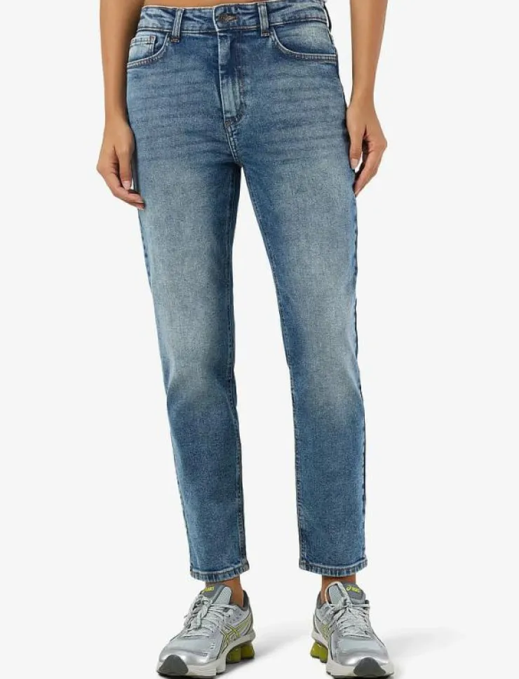 Kvinnor NOISY MAY Kläder|NMMONI HW STRAGHT ANK JEANS AZ221DB NOOS - Straight jeans