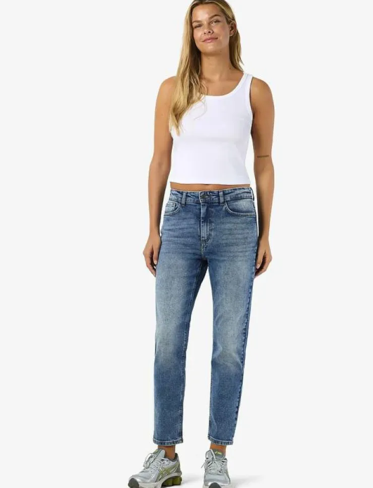 Kvinnor NOISY MAY Kläder|NMMONI HW STRAGHT ANK JEANS AZ221DB NOOS - Straight jeans