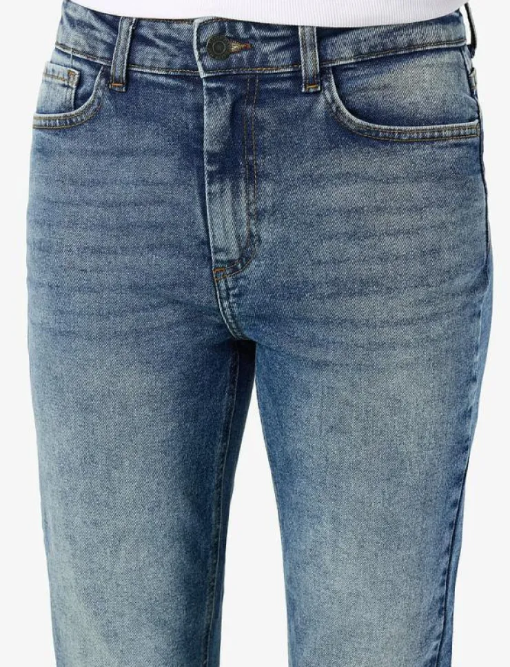 Kvinnor NOISY MAY Kläder|NMMONI HW STRAGHT ANK JEANS AZ221DB NOOS - Straight jeans