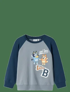 name it NMMSILAS BLUEY NREG SWEAT BRU SKY - Sweatshirts|Barn Överdelar