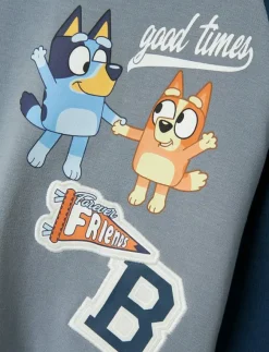 name it NMMSILAS BLUEY NREG SWEAT BRU SKY - Sweatshirts|Barn Överdelar
