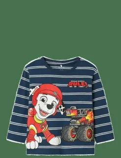 name it NMMSOFUS PAW LS NREG TOP BOX CPLG - Långärmade t-shirts|Barn Överdelar