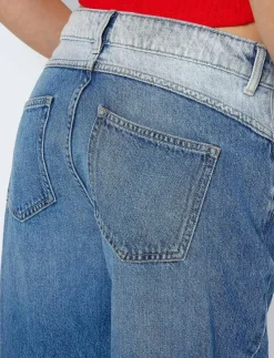 NOISY MAY NMRINNA NW WIDE JEANS COLORBLOCK - Vida byxor|Kvinnor Jeans