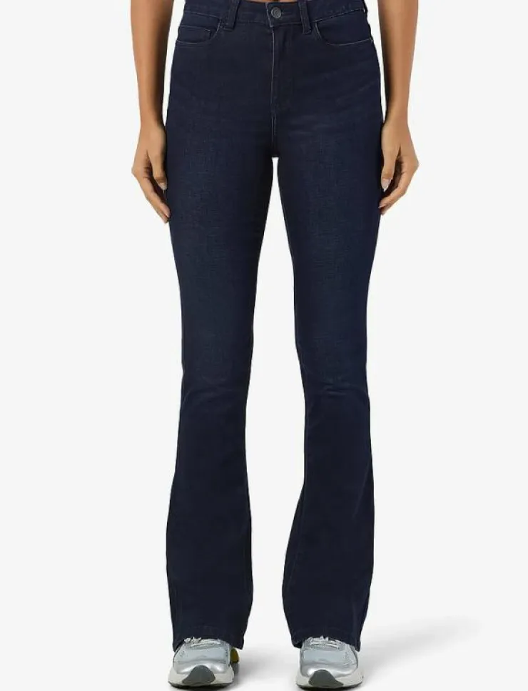 Kvinnor NOISY MAY Kläder|NMSALLIE HW FLARE JEAN VI241DB FWD NOOS - Utsvängda jeans