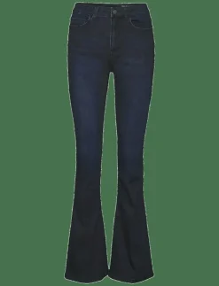 Kvinnor NOISY MAY Kläder|NMSALLIE HW FLARE JEAN VI241DB FWD NOOS - Utsvängda jeans