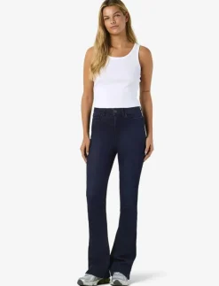 Kvinnor NOISY MAY Kläder|NMSALLIE HW FLARE JEAN VI241DB FWD NOOS - Utsvängda jeans