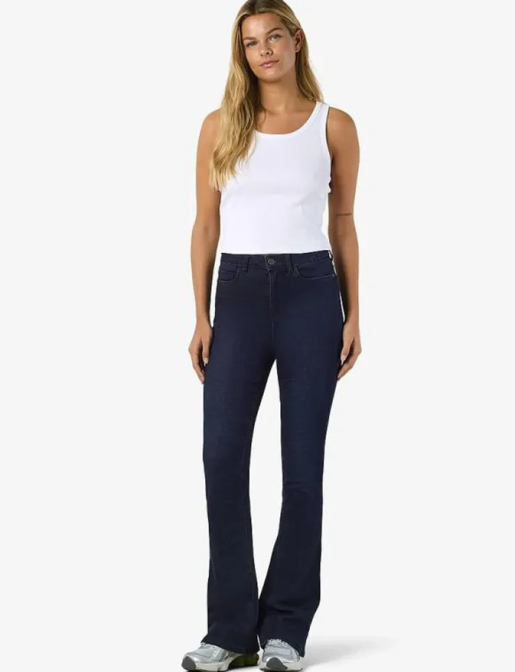 Kvinnor NOISY MAY Kläder|NMSALLIE HW FLARE JEAN VI241DB FWD NOOS - Utsvängda jeans