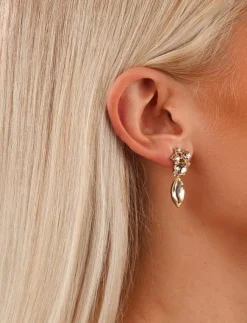 Kvinnor SNÖ of Sweden Smycken|Noctelle pendant ear - Onesize - Hängande örhängen