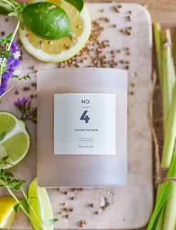Bloomingville Ljus|NO.4-Lemon Verbena Scent Candle - Blockljus
