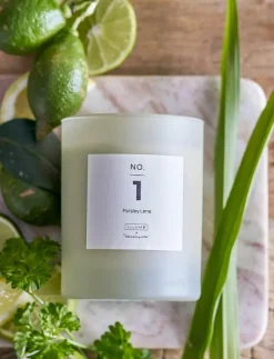 Bloomingville NO.1-Parsley Lime Scent Candle - Blockljus| Ljus