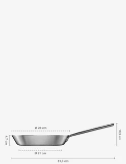 Fiskars Stekpannor & Kokkärl|Norden Steel Frying Pan 28cm Uncoated - Stekpannor