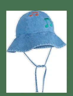 Mini Rodini Note emb sun hat - Solhatt|Barn Solhattar