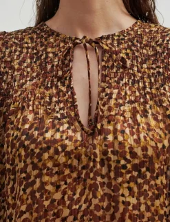 Kvinnor Second Female Blusar & Skjortor|Nutmeg Blouse - Långärmade blusar