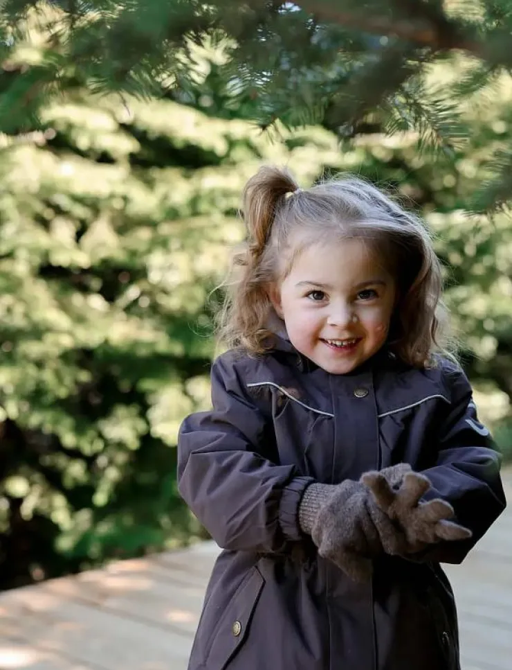 Barn mikk-line Vinterkläder|Nylon Girls Jacket - Solid - Vinterjacka