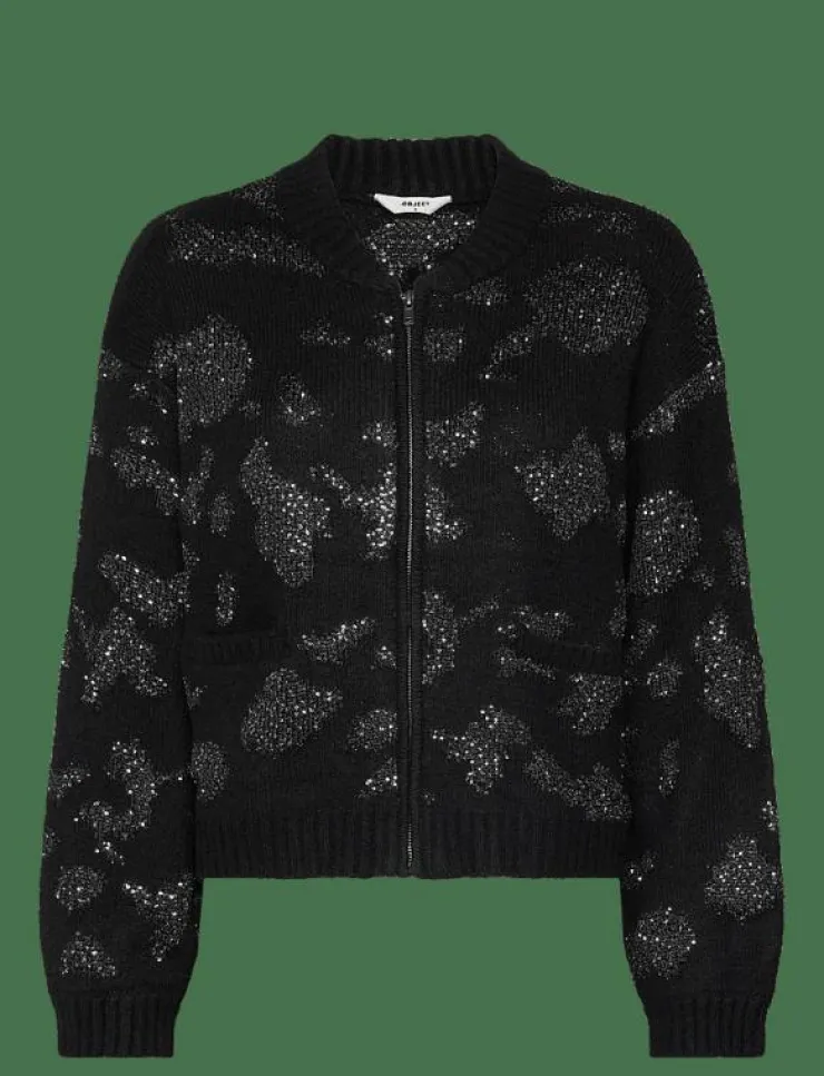 Kvinnor Object Stickat|OBJALORA KNIT RE L/S CARDIGAN 135 - Koftor