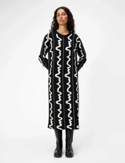 Object OBJRAY L/S LONG DRESS E DIV - Midiklänningar|Kvinnor Klänningar