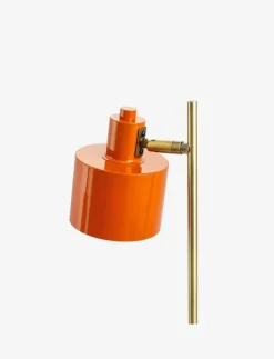 Dyberg Larsen Lampor|Ocean orange/ messing bordlampe - Bordslampor