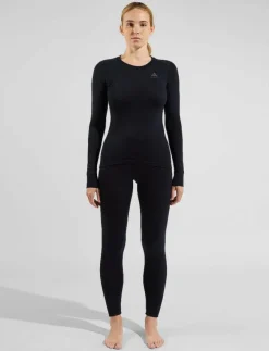 Kvinnor Odlo Underställ|Underställ|Merino 200 Bl Bottom Long - Underställsbyxor