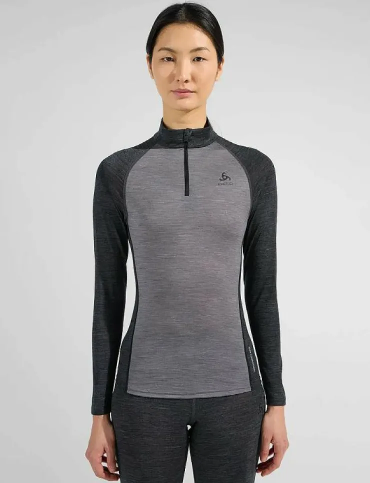 Odlo Natural Performance Pw 150 Bl Top Turtle Neck L/S Half Zip - Underställströjor|Kvinnor Underställ|Underställ
