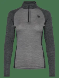 Odlo Natural Performance Pw 150 Bl Top Turtle Neck L/S Half Zip - Underställströjor|Kvinnor Underställ|Underställ