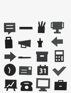 Design Letters Kontorsmaterial|Office icons for message board - Kontorsmaterial